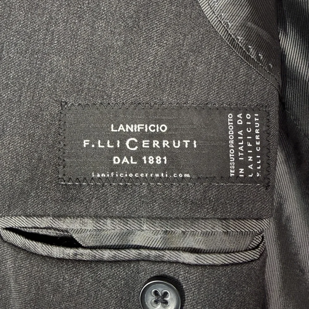 Banana Republic Lanificio F. LLI Cerruti Blazer Men's 44 R Modern Fit Wool Gray